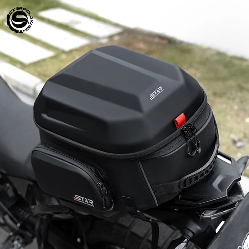 Star Field Knight Hard Shell Motorcycle Tail Bag