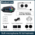 Y12 Pro Helmet Intercom