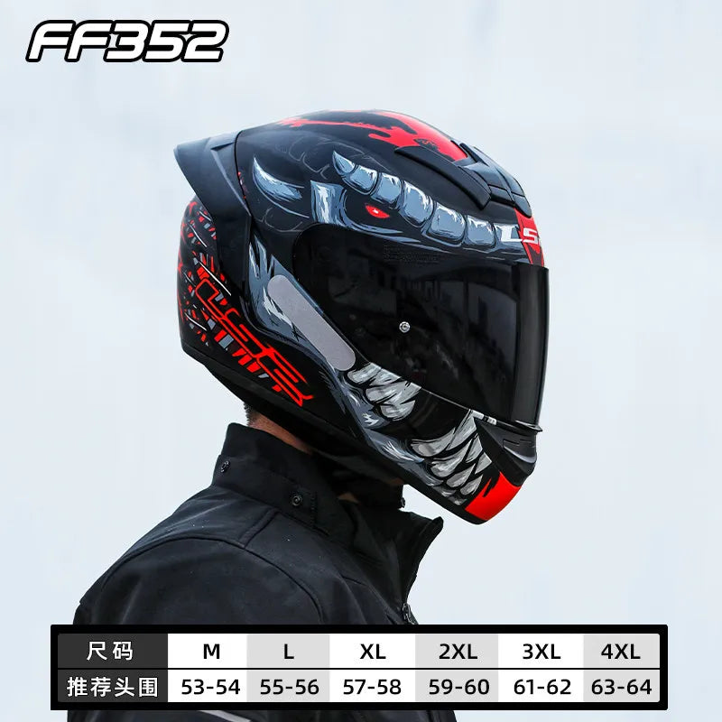 LS2 FF352 Full-Face Motorcycle Helmet.