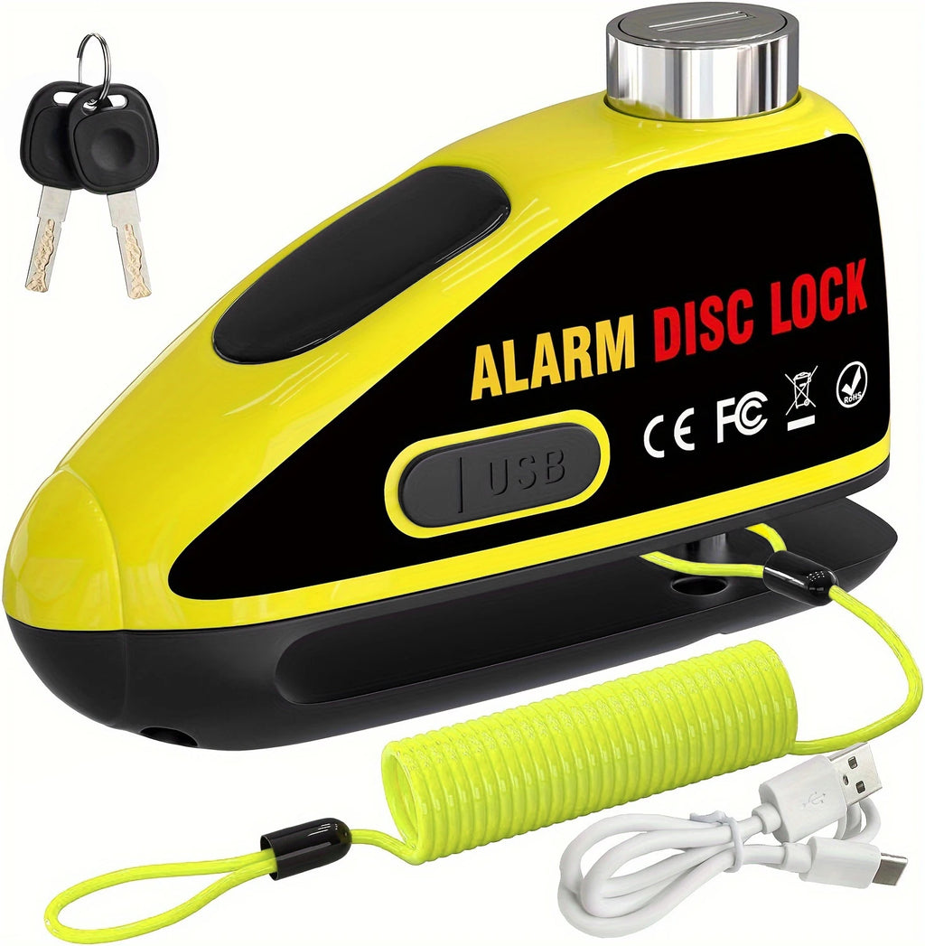 USB Rechargeable Alarm Disc Lock Set