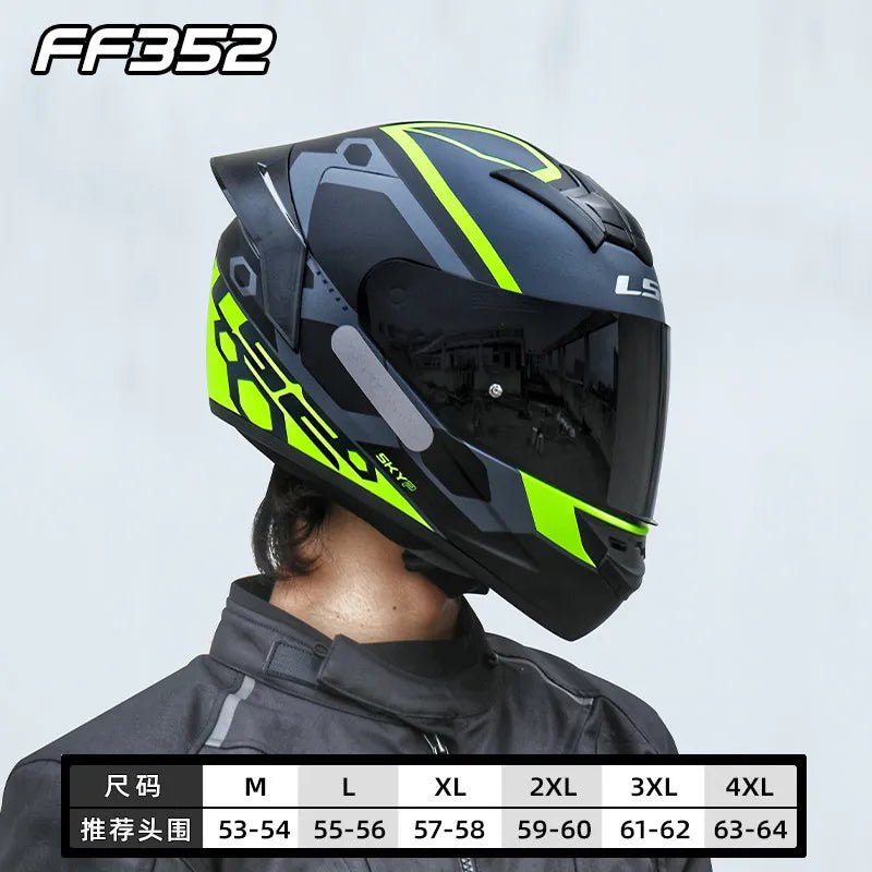 LS2 FF352 Full-Face Motorcycle Helmet.