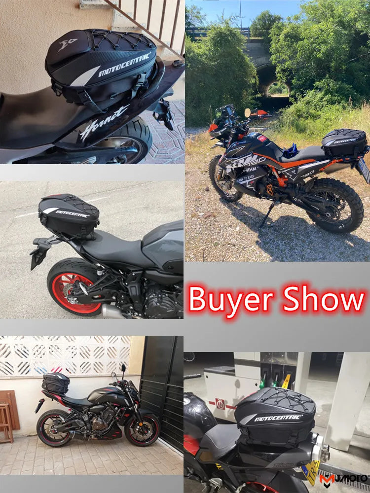 MOTOCENTRIC Expandable Motorcycle Tail Bag