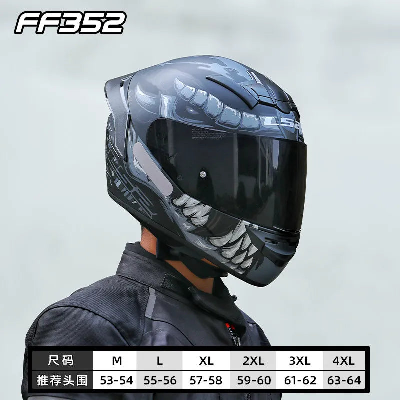 LS2 FF352 Full-Face Motorcycle Helmet.