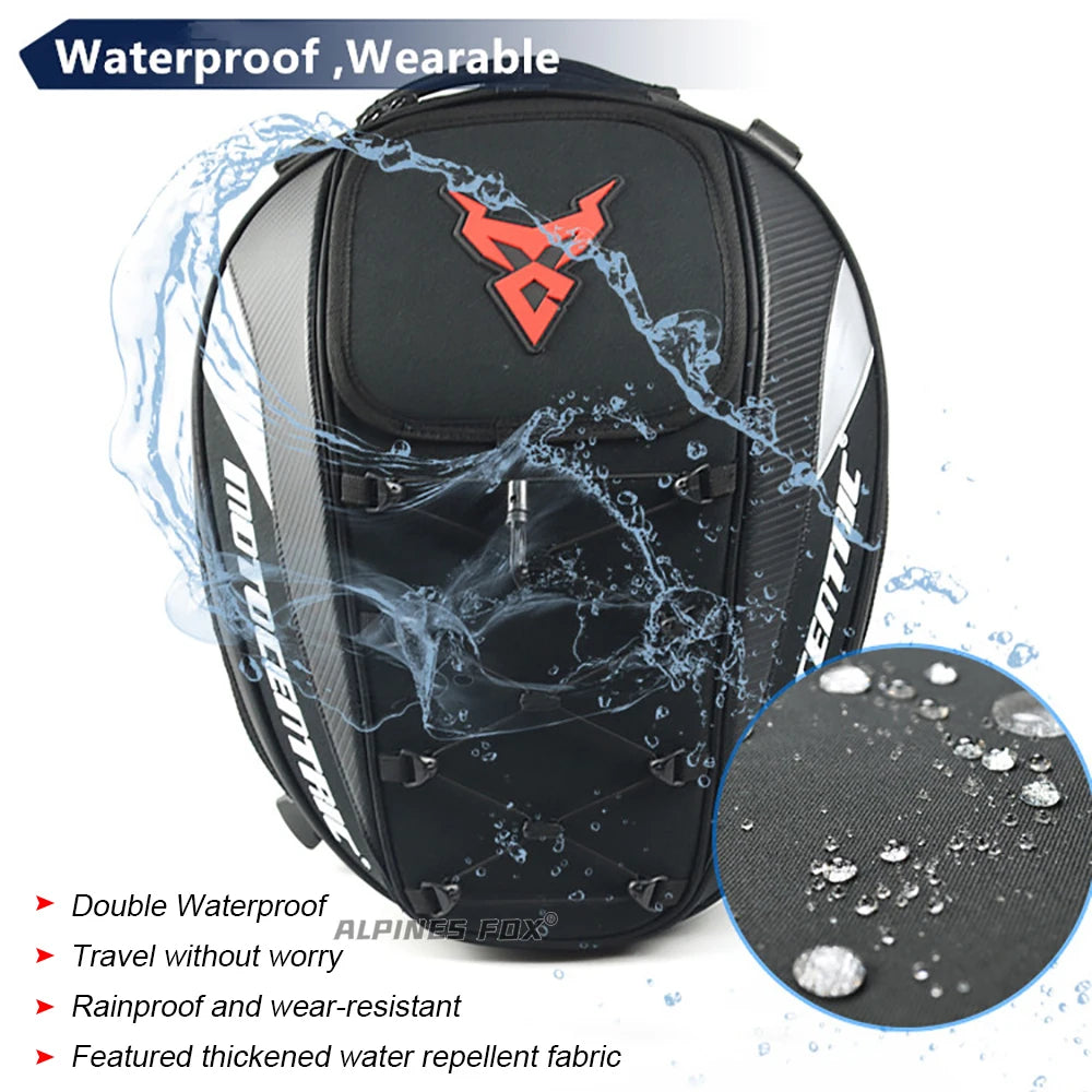 MOTOCENTRIC Expandable Motorcycle Tail Bag