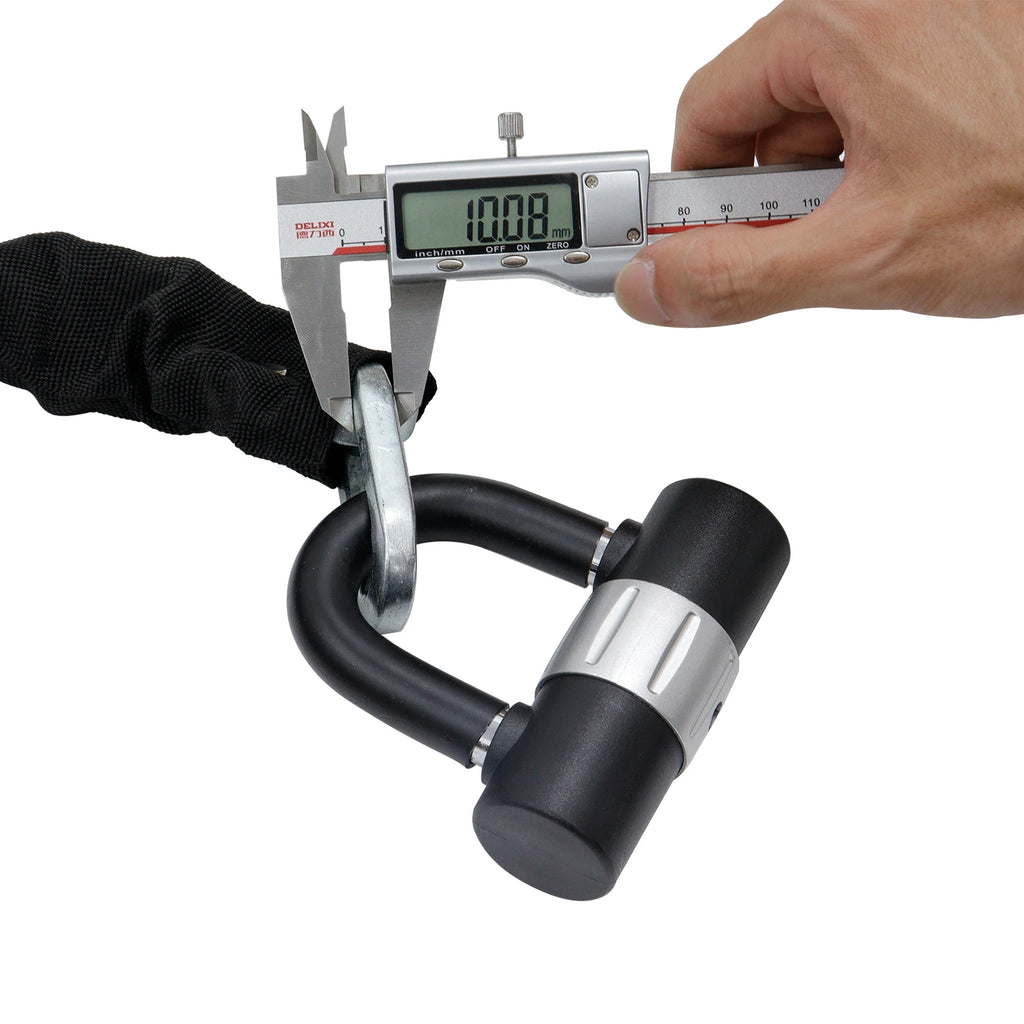 Universal Heavy Duty Steel Security Chain & U-Lock Combo