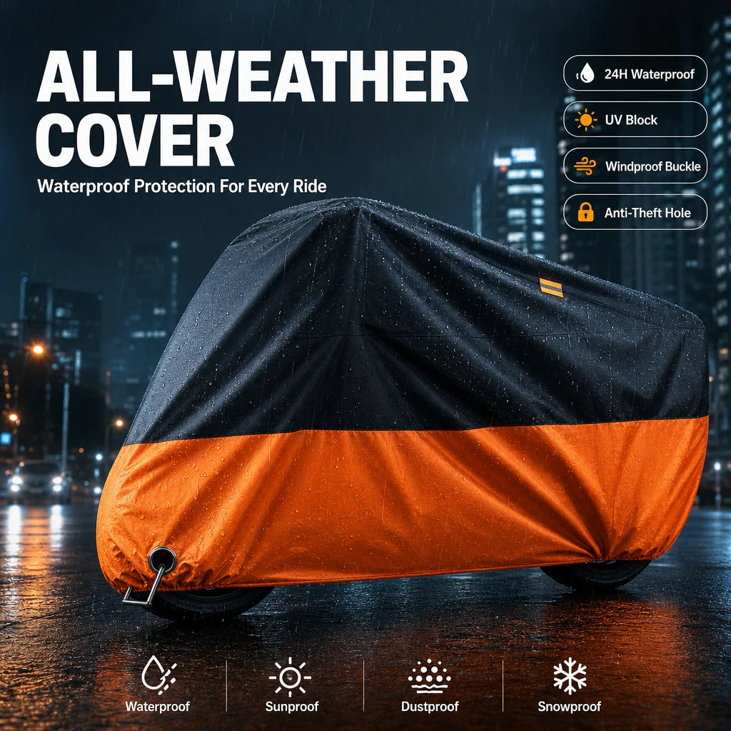 All-Weather Heavy Duty Outdoor Motorcycle Cover