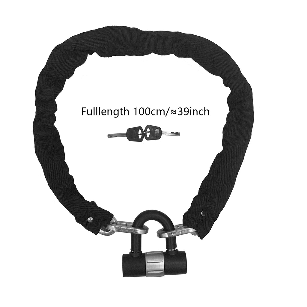 Universal Heavy Duty Steel Security Chain & U-Lock Combo