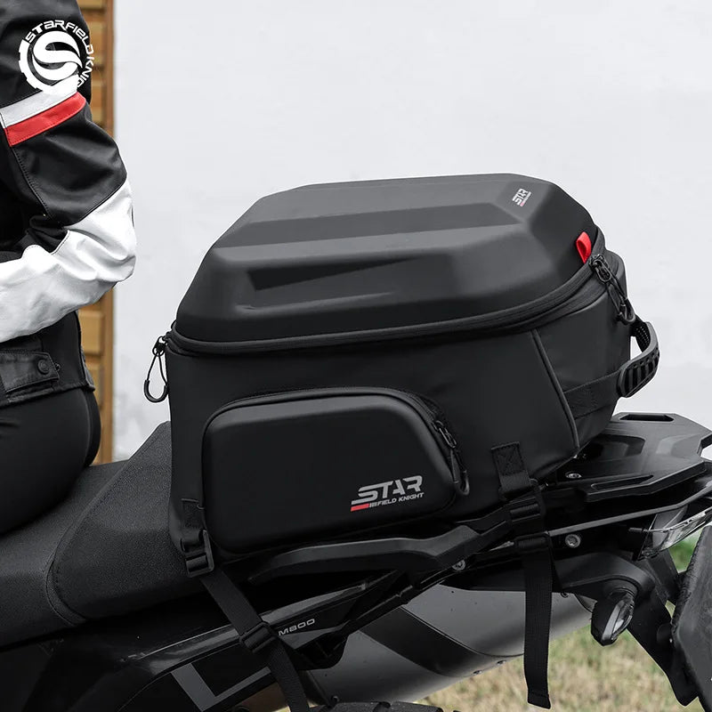 Star Field Knight Hard Shell Motorcycle Tail Bag