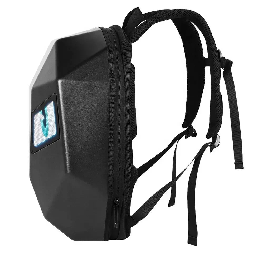 Smart LED Screen Hard Shell Motorcycle Backpack