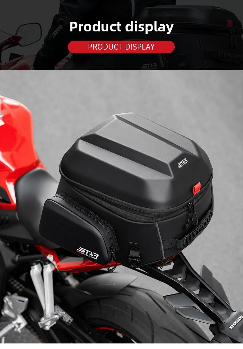 Star Field Knight Hard Shell Motorcycle Tail Bag