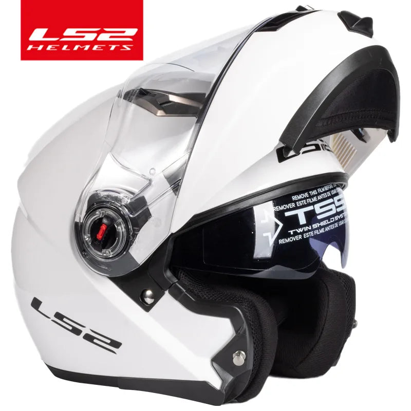 LS2 FF370 Flip-Up Dual-Lens Modular Motorcycle Helmet.