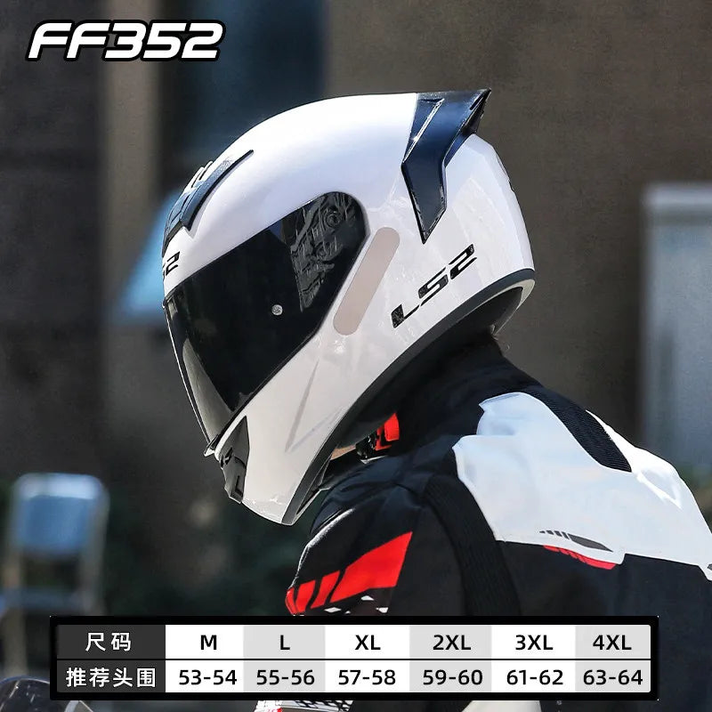 LS2 FF352 Full-Face Motorcycle Helmet.