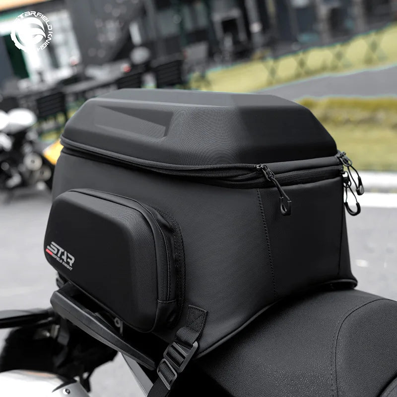 Star Field Knight Hard Shell Motorcycle Tail Bag